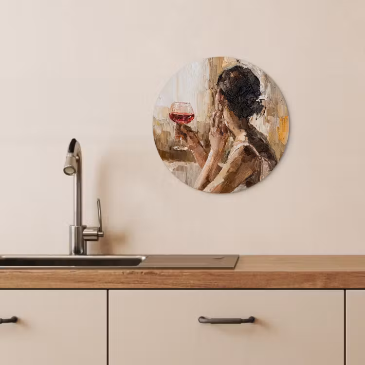 Quadro rotondo - Riflessione serale — 1