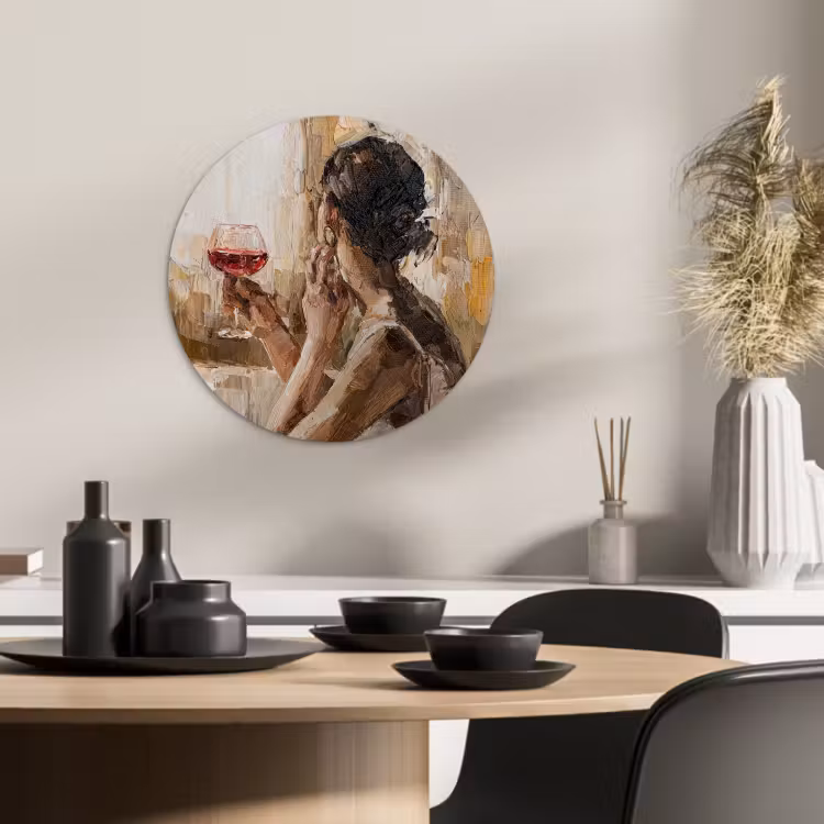Quadro rotondo - Riflessione serale — 3