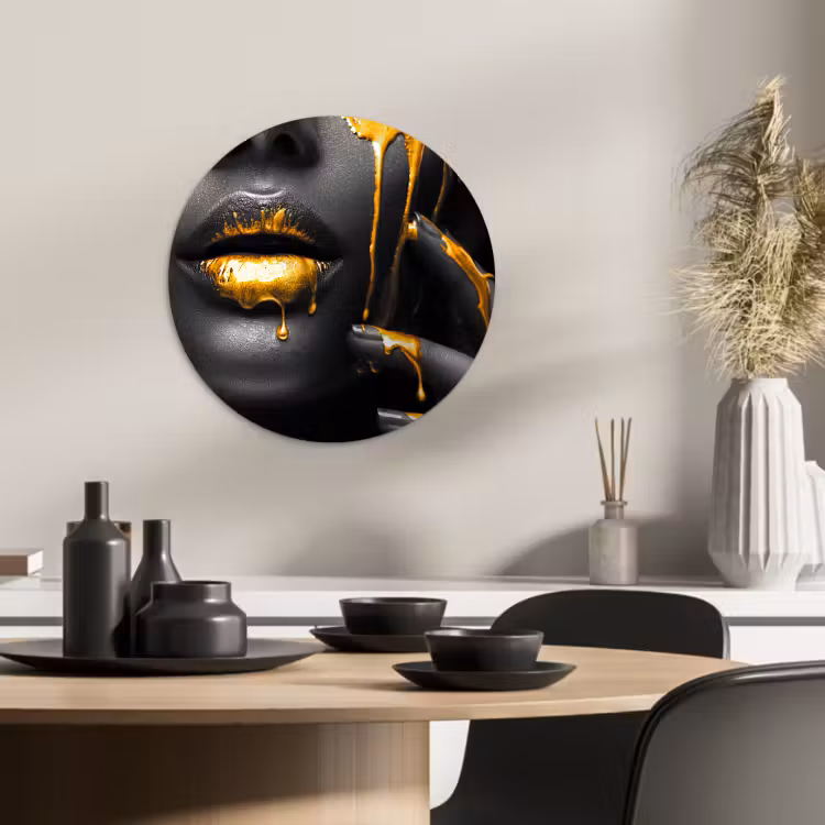 Quadro rotondo - Silenzio d'oro — 1