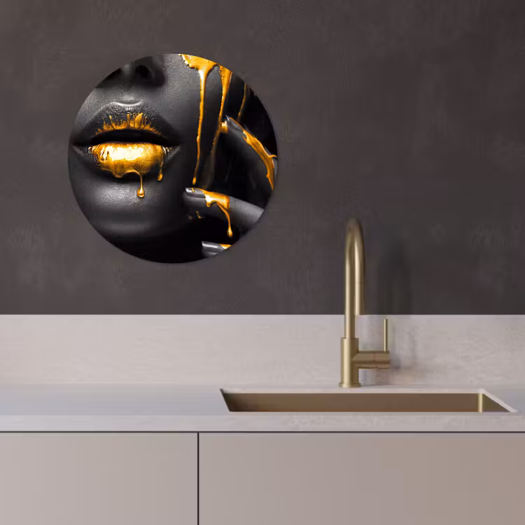 Quadro rotondo - Silenzio d'oro — 4