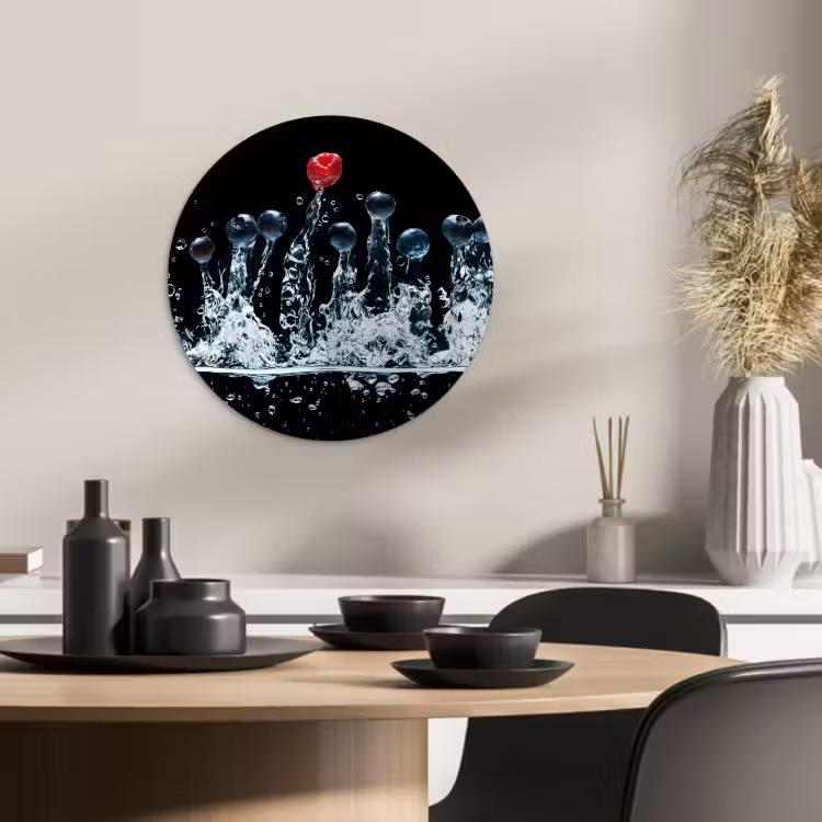 Quadro rotondo - Sinfonia di frutti di bosco — 2