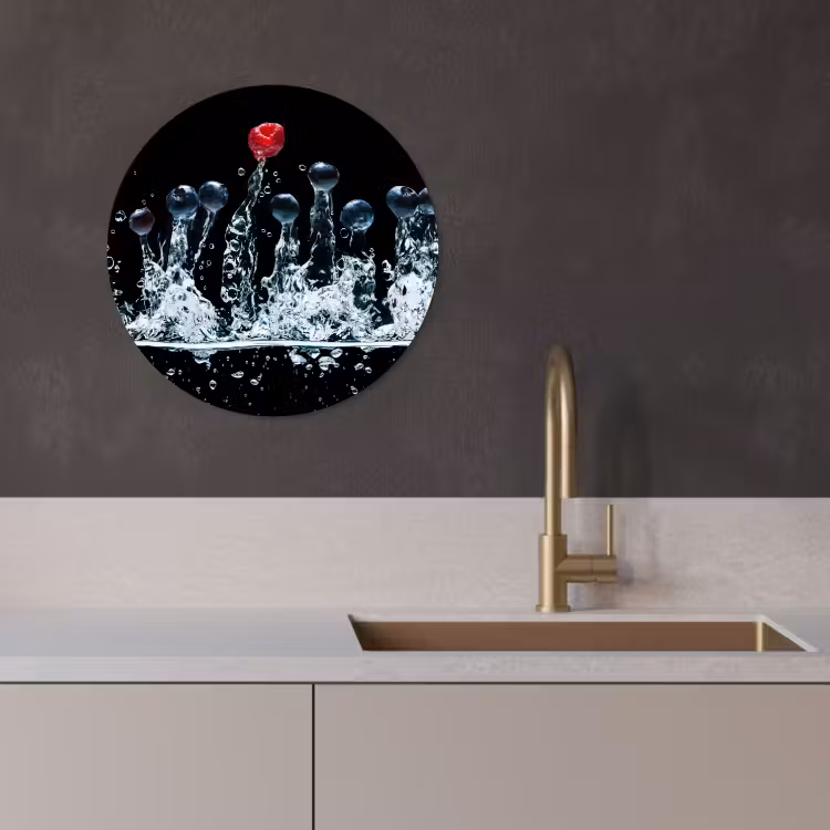 Quadro rotondo - Sinfonia di frutti di bosco — 3