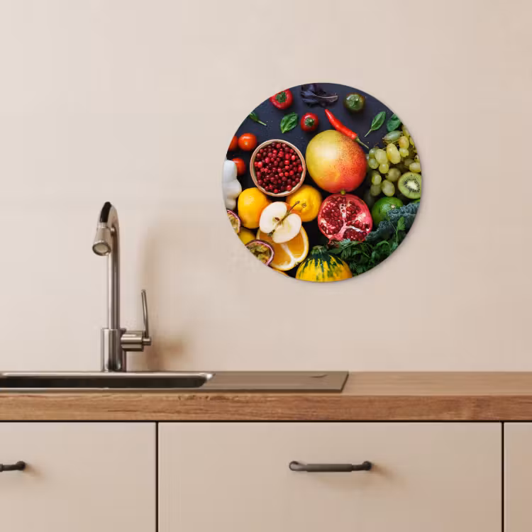Quadro rotondo - Armonia del raccolto — 2