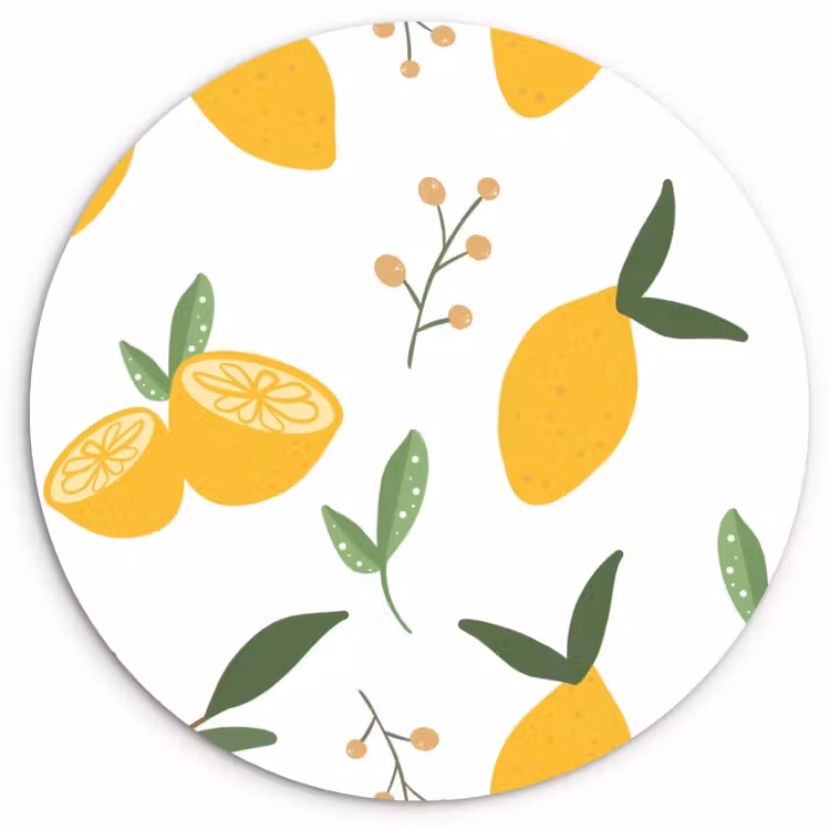 Quadro rotondo - Limone chiaro — 1