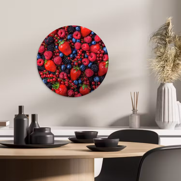 Quadro rotondo - Miscela di mirtilli e fragole — 3