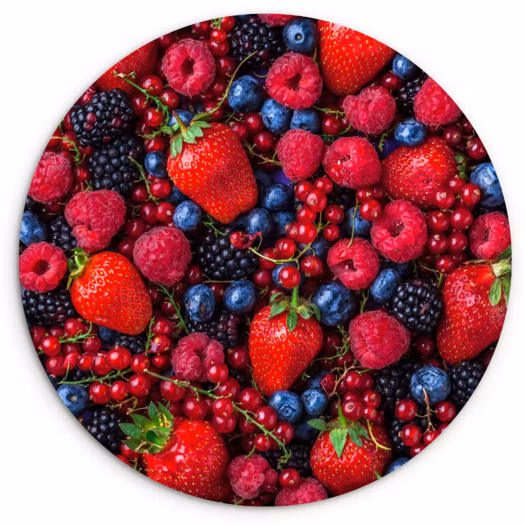 Quadro rotondo - Miscela di mirtilli e fragole — 4