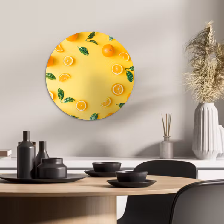 Quadro rotondo - Splendore estivo degli agrumi — 2