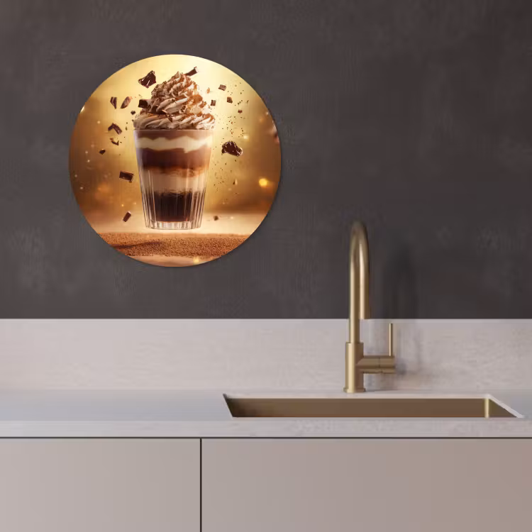 Quadro rotondo - Dessert - Cioccolato - Dolce - Cibo — 3