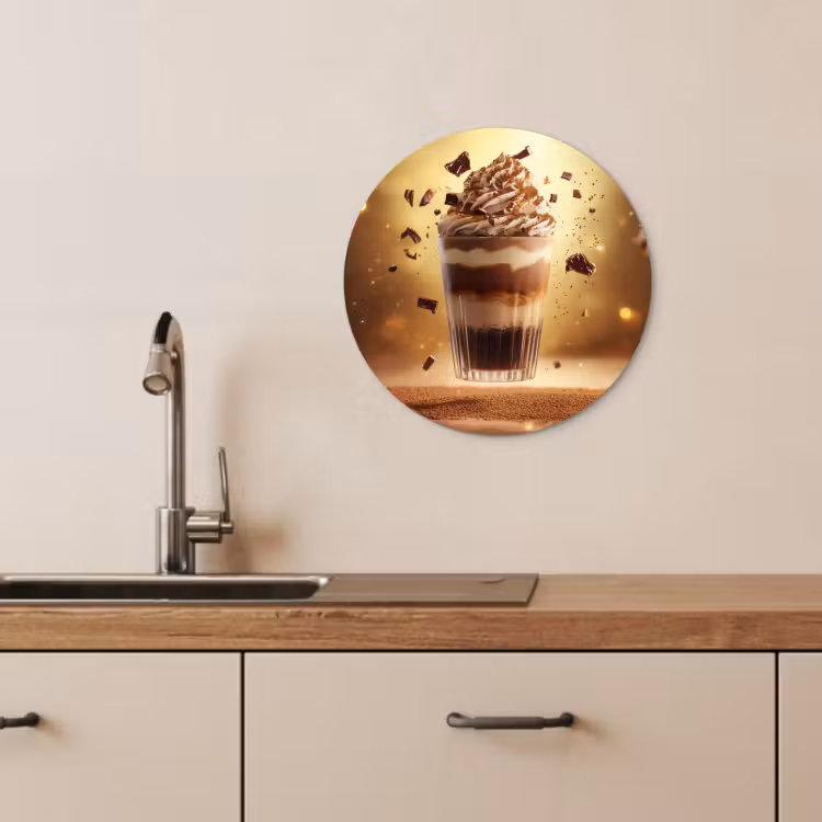 Quadro rotondo - Dessert - Cioccolato - Dolce - Cibo — 4