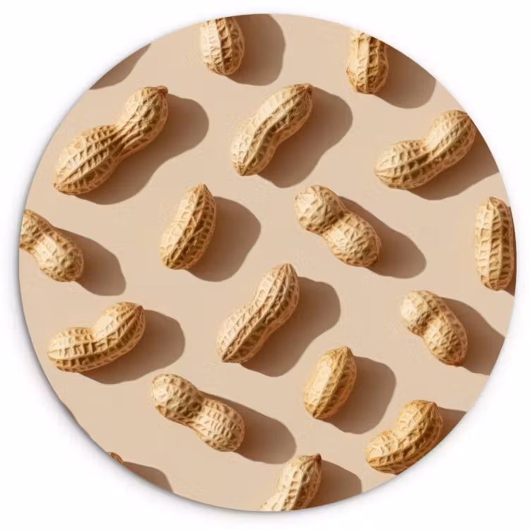 Quadro rotondo - Peanuts - Motivo - Beige — 2