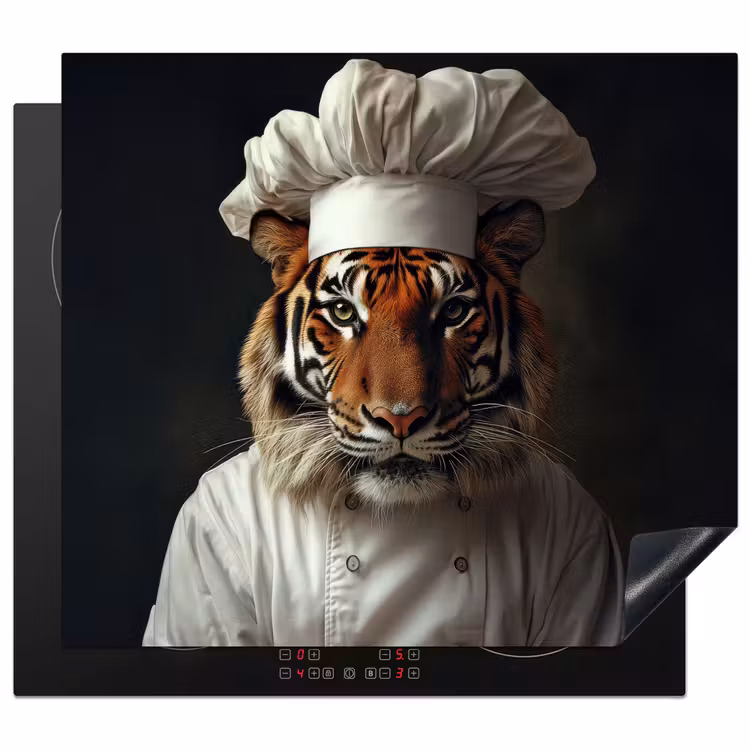 Protezione piano induzione - Tiger - Abbigliamento da cuoco - Marrone — 1