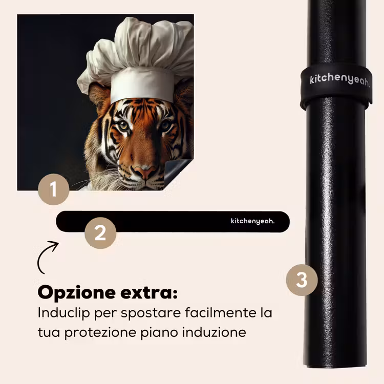 Protezione piano induzione - Tiger - Abbigliamento da cuoco - Marrone — 8