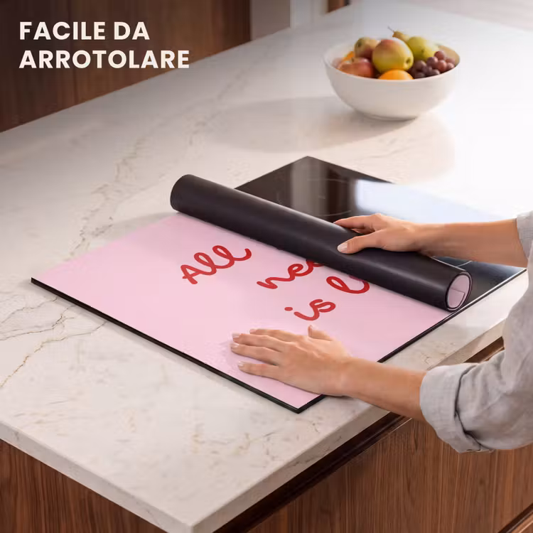 Protezione piano induzione - Testo - Rosa - Amore - Cuore — 7