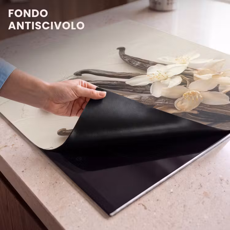 Protezione piano induzione - Vaniglia - Floreale - Beige — 6