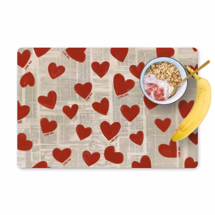 Tovagliette - Cuori - Giornale - Loveyou — 1