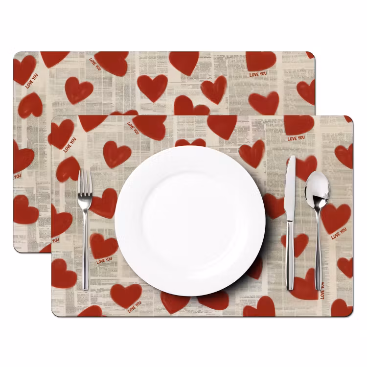 Tovagliette - Cuori - Giornale - Loveyou — 2