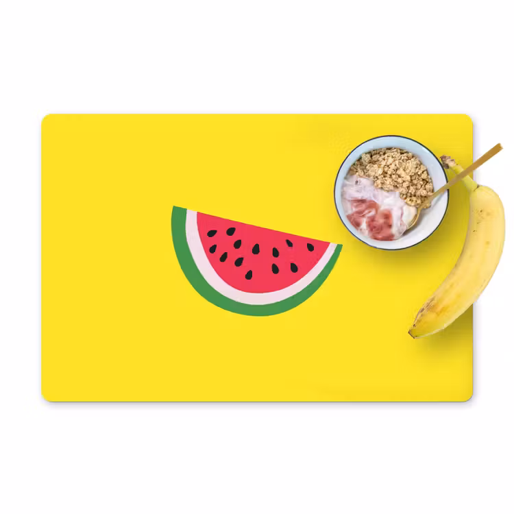 Tovagliette - Frutta - Anguria - Giallo — 1