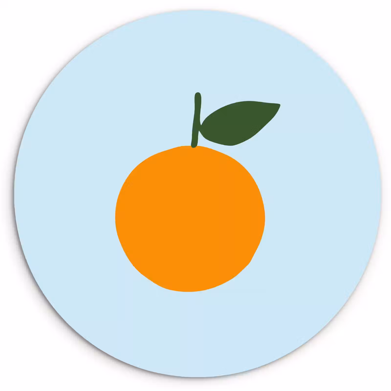 Quadro rotondo - Frutta - Arancia — 1