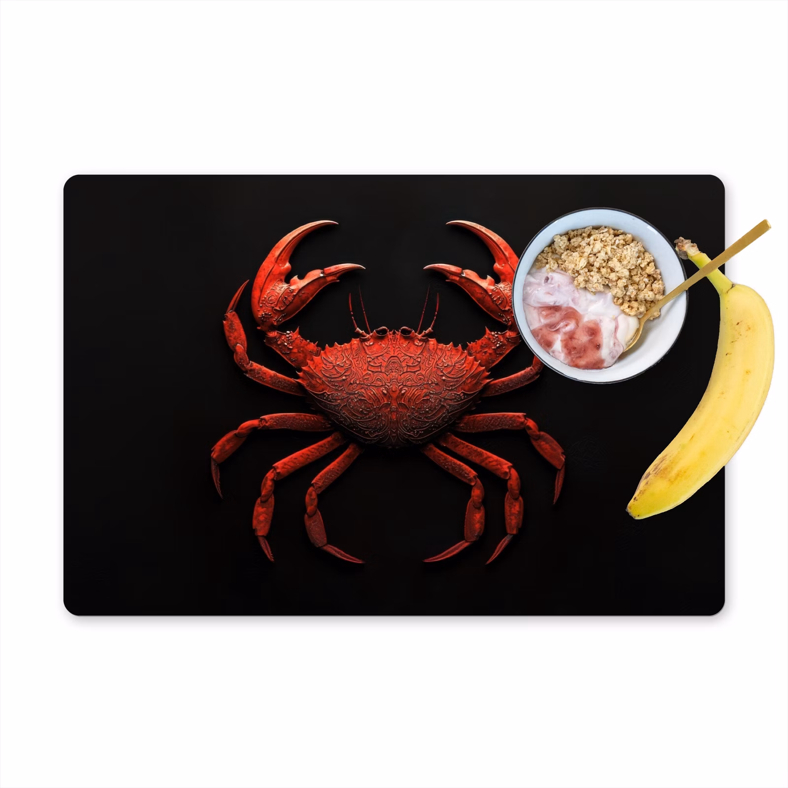 Tovaglietta in vinile - Granchio - Rosso - Pesce - Crostacei — 1