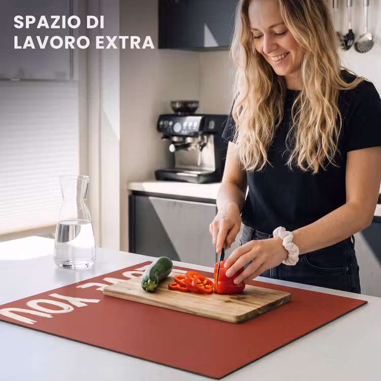 Protezione piano induzione - Slant - Loveyou - Rosso — 5