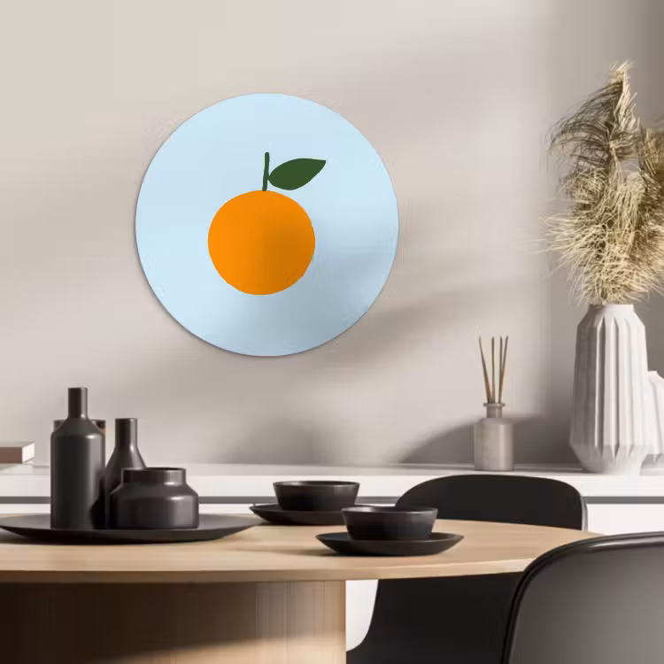 Quadro rotondo - Frutta - Arancia — 2