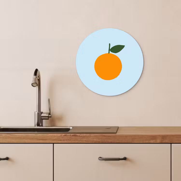 Quadro rotondo - Frutta - Arancia — 3