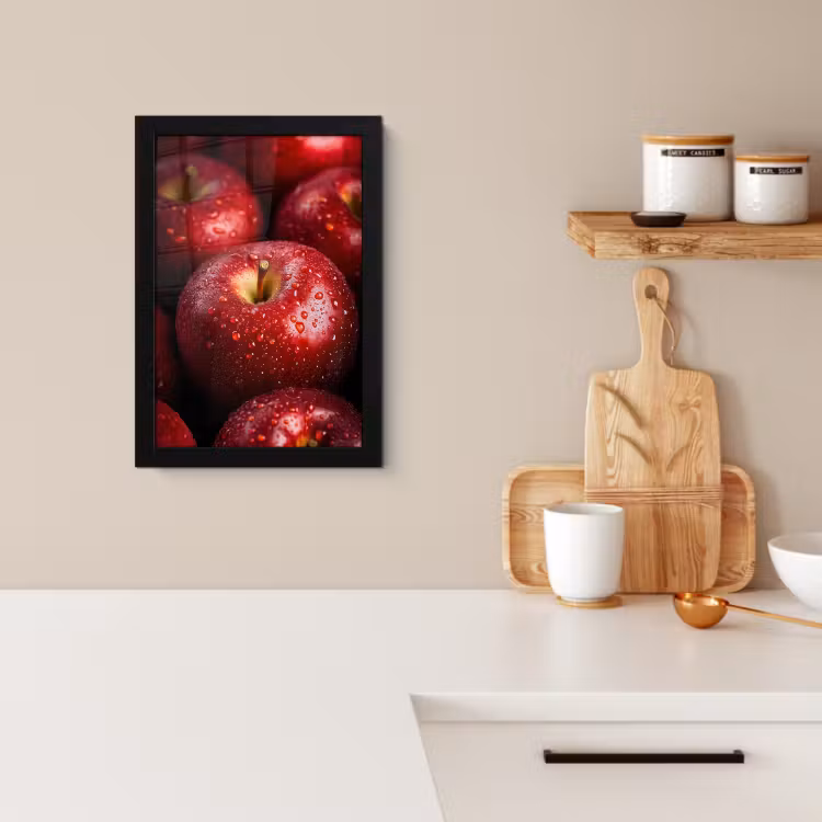 KitchenYeah - Cucina - Cornice per foto - Rosso - Mele - Frutta — 4
