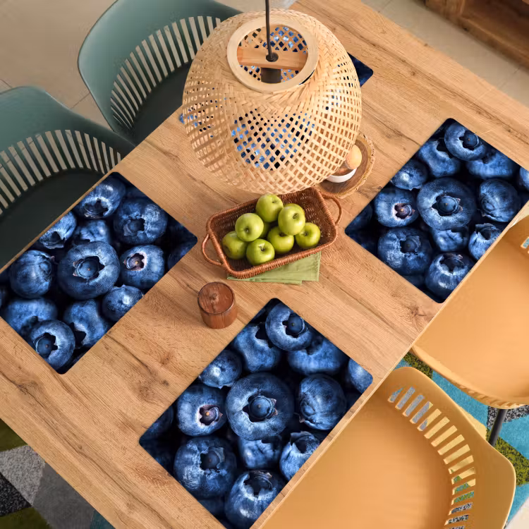 Tovaglietta in vinile - Bacche - Blu - Frutta — 3