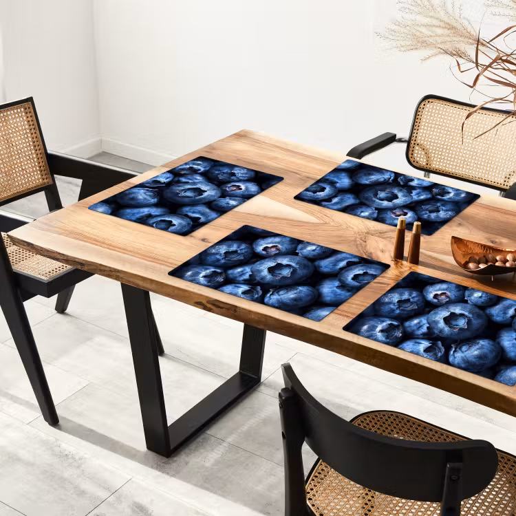 Tovaglietta in vinile - Bacche - Blu - Frutta — 4