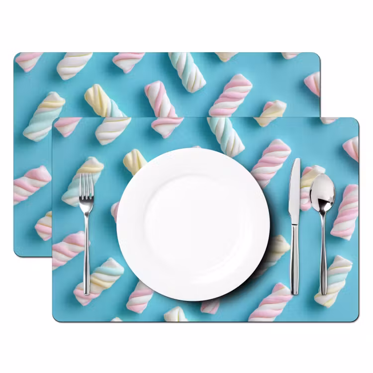 Tovagliette - Bacon - Pastello - Caramelle - Blu — 2