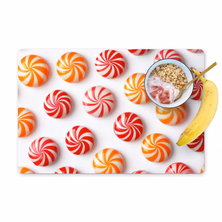 Tovagliette - Caramelle - Modello - Rosso - Arancione — 1