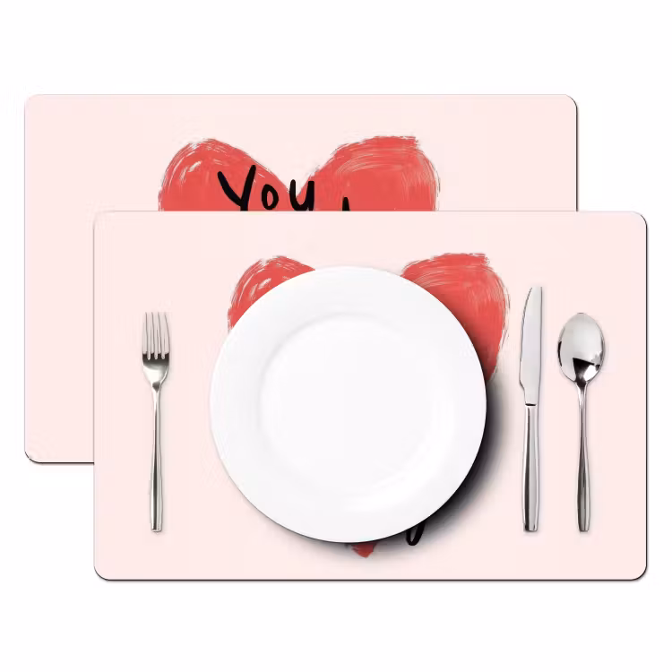 Tovagliette - Cuore - Rosso - San Valentino — 2