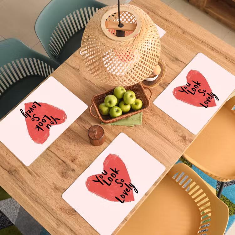 Tovagliette - Cuore - Rosso - San Valentino — 3