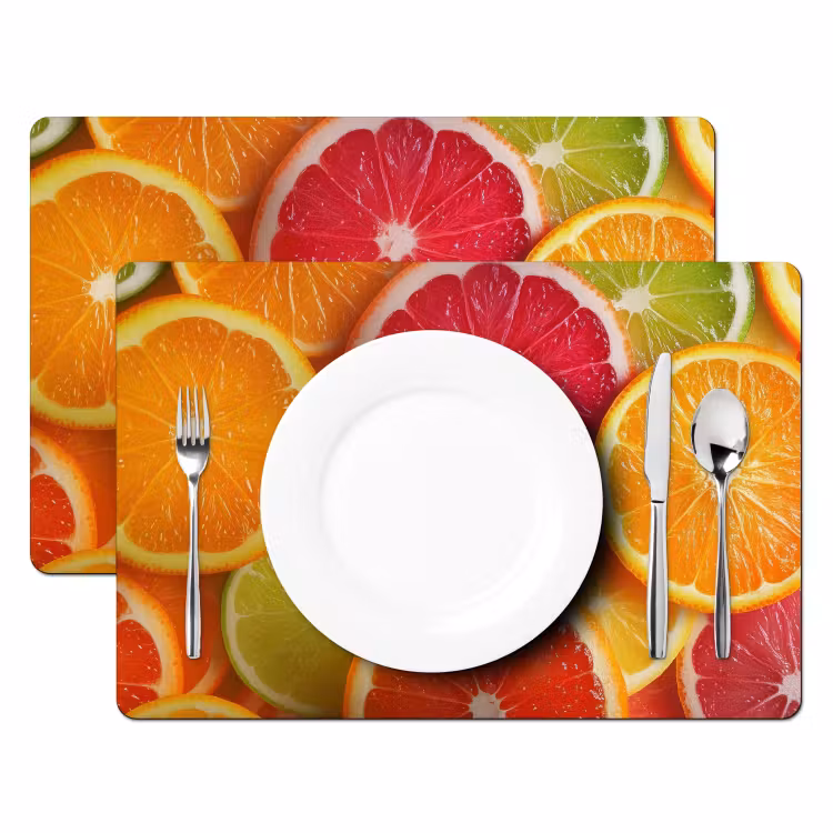 Tovaglietta in vinile - Frutta - Colorata - Primo piano — 2