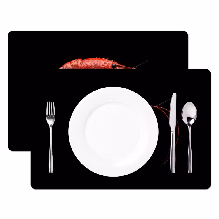 Tovaglietta in vinile - Gambero - Rosso - Animali — 2