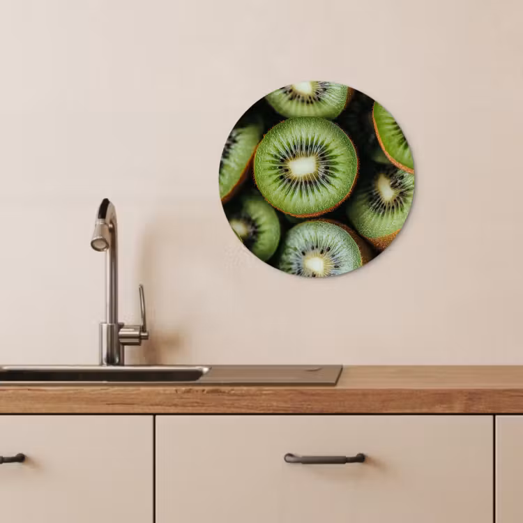 Quadro rotondo - Kiwi - Frutta - Verde — 4