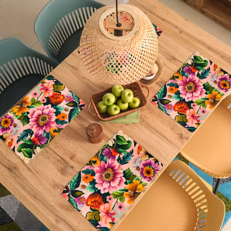 Tovagliette - Fiori - Colorati - Rosa — 3