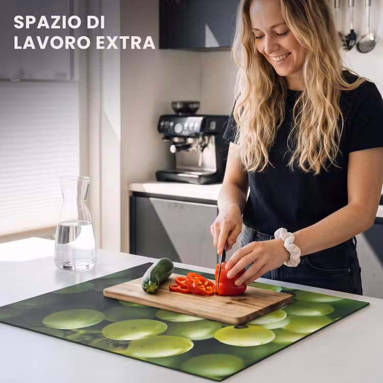 Protezione piano induzione - Uva - Grappolo - Verde — 5