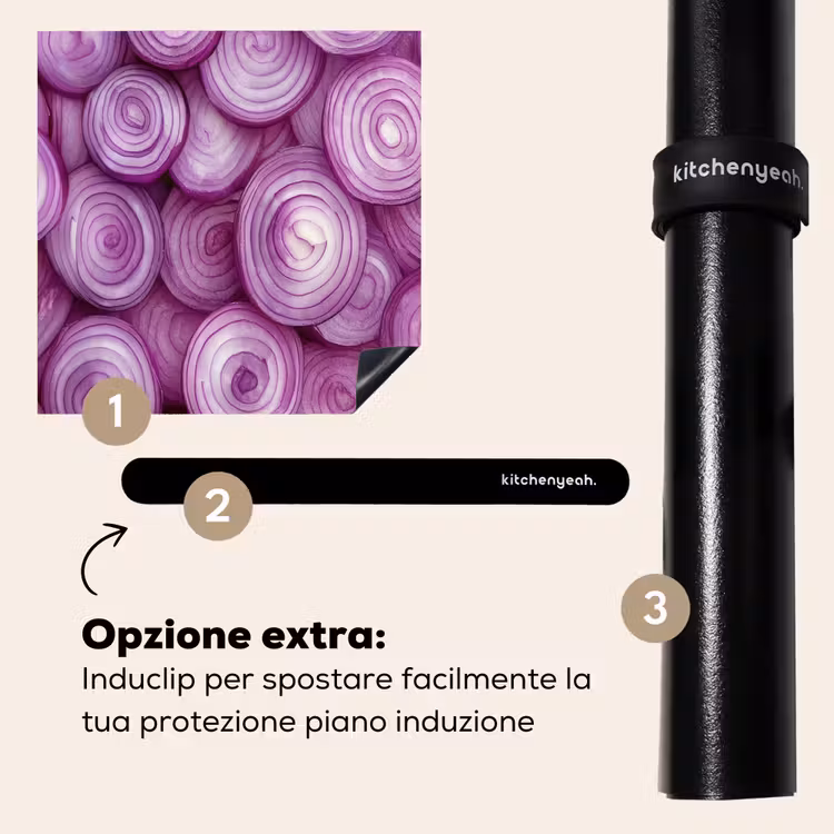 Protezione piano induzione - Viola - Cipolle - Primo piano — 8