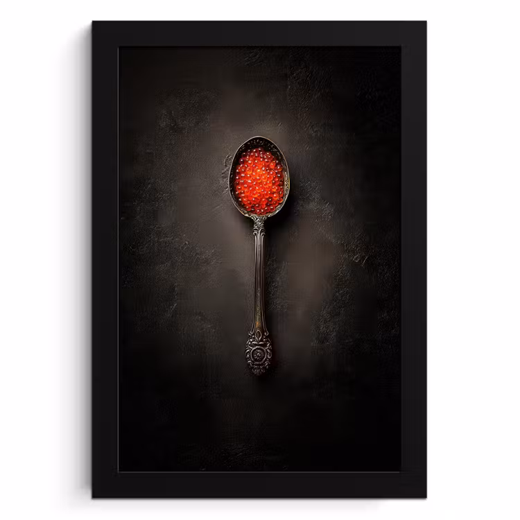Cornice per foto - Nero - Cucchiaio - Caviale — 1