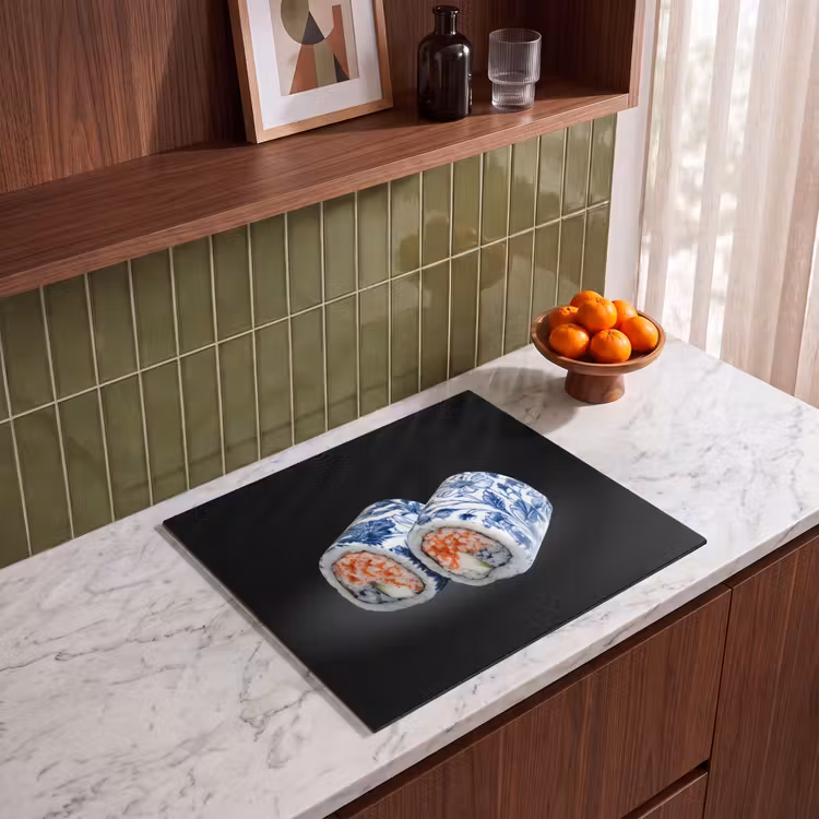 Protezione piano induzione - Sushi - Blu Delft - Riso - Pesce - Elegante — 4