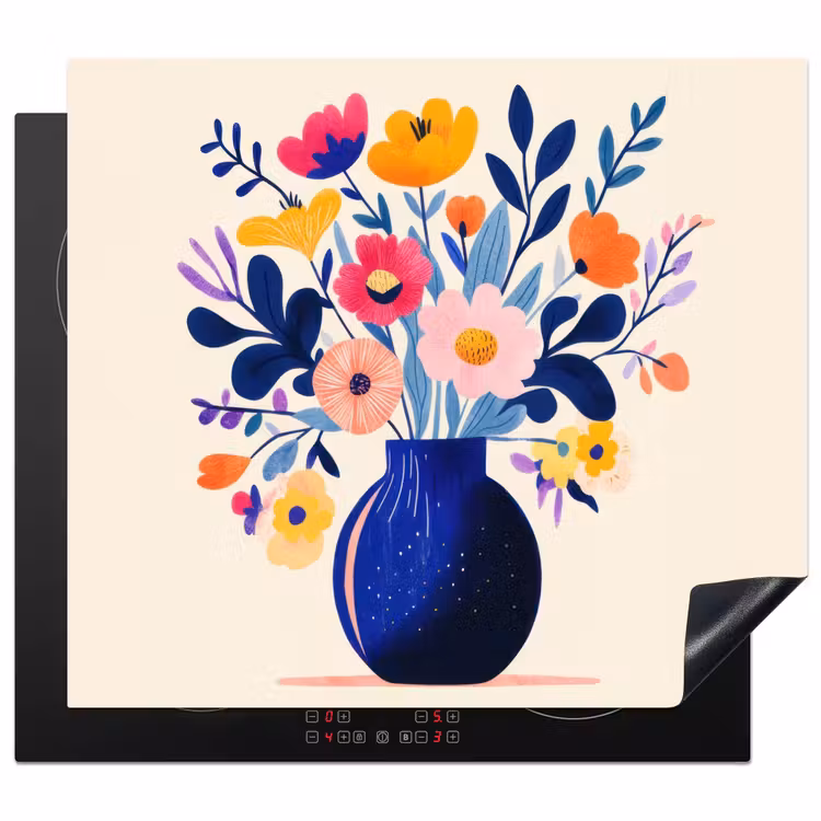 Protezione piano induzione - Vaso - Fiori - Bouquet — 1