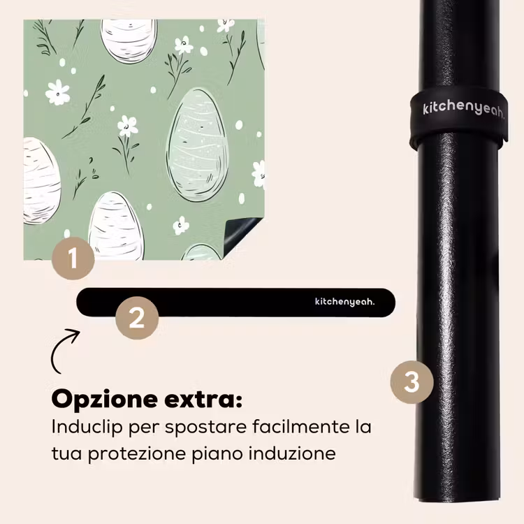 Protezione piano induzione - Verde - Uova - Modello — 8