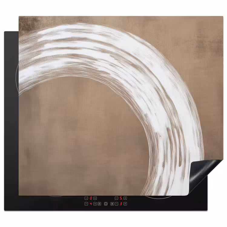 Protezione piano induzione - Vernice - Marrone - Japandi — 1