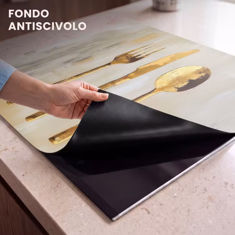 Protezione piano induzione - Vernice - Oro - Posate — 6