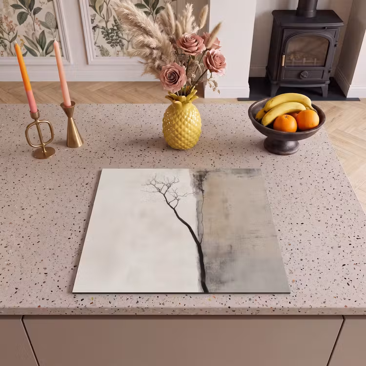 Protezione piano induzione - Wabi sabi - Pianta - Beige — 3