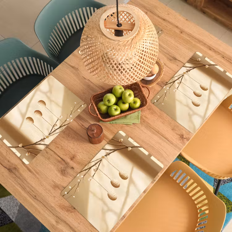 Tovaglietta – 6 pezzi - Beige - Torta di Pasqua - Uova — 3