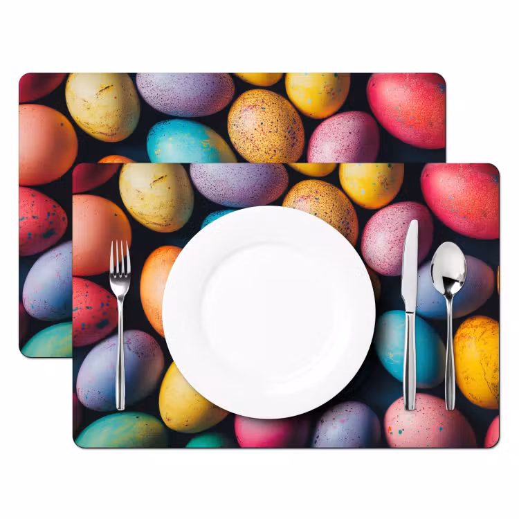 Tovaglietta – 6 pezzi - Colorato - Uova di Pasqua - Schizzi — 2