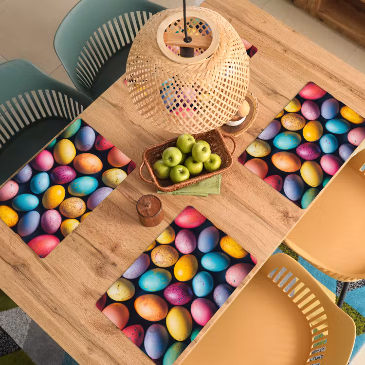 Tovaglietta – 6 pezzi - Colorato - Uova di Pasqua - Schizzi — 3