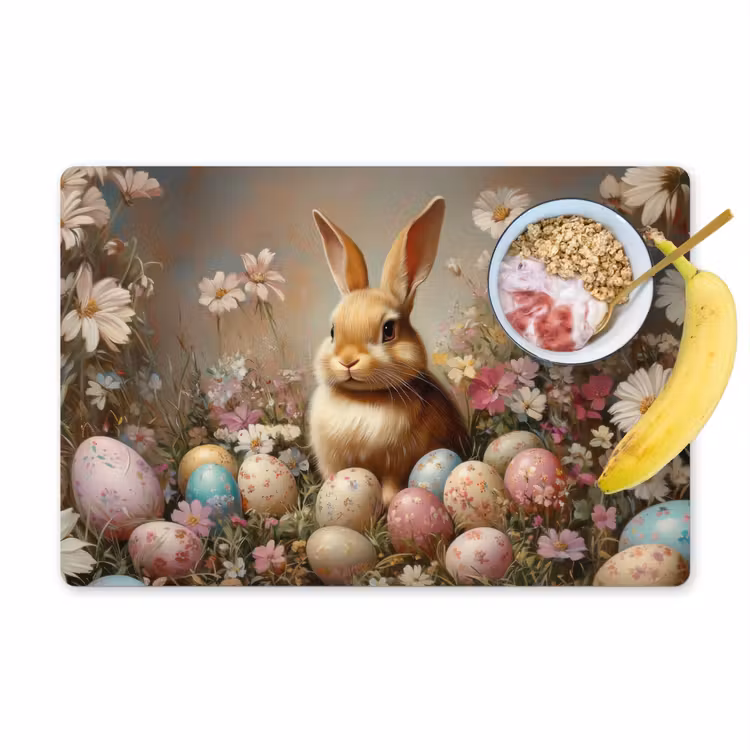 Tovaglietta – 6 pezzi - Coniglietto di Pasqua - Primavera - Uova di Pasqua — 1